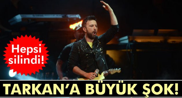 Tarkan'a büyük şok