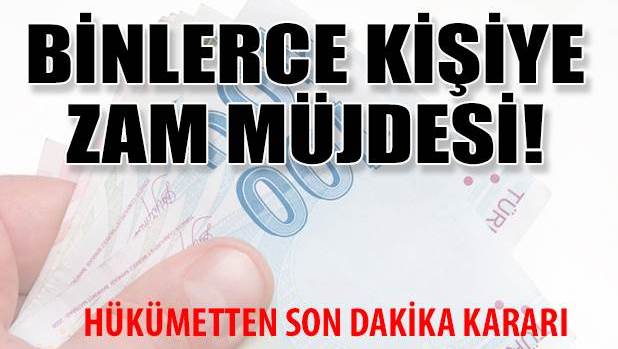 Taşerona zam müjdesi