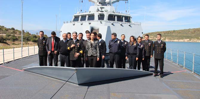 TCG Heybeliada (F-511) Polisleri Ağırladı