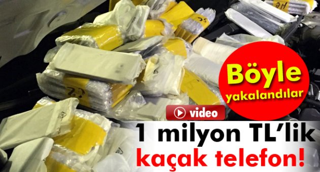 Telefon kaçakçılığı polis kamerasında