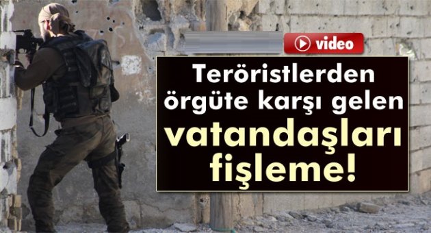 Teröristlerden örgüte karşı gelen vatandaşları fişleme