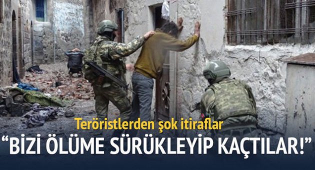 Teslim olan teröristlerden şok itiraflar!