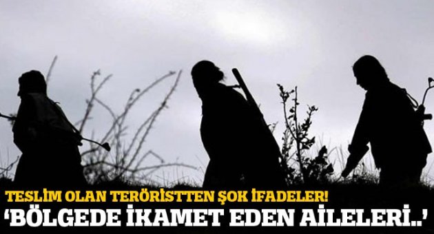 Teslim olan teröristten şok ifadeler