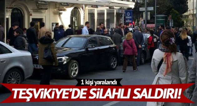 Teşvikiye'de silahlı saldırı: 1 yaralı