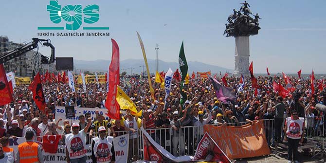 TGS 1 MAYIS&#039;TA GAZETECİ MİLLETVEKİLLERİYLE ALANLARDA