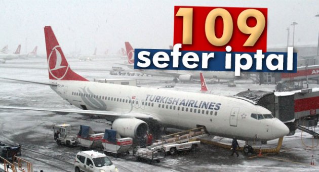 THY, 109 seferini iptal etti
