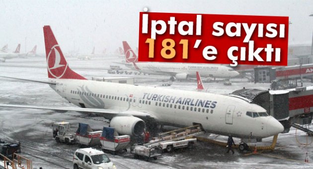 THY&#039;de iptal edilen sefer sayısı 181’e çıktı