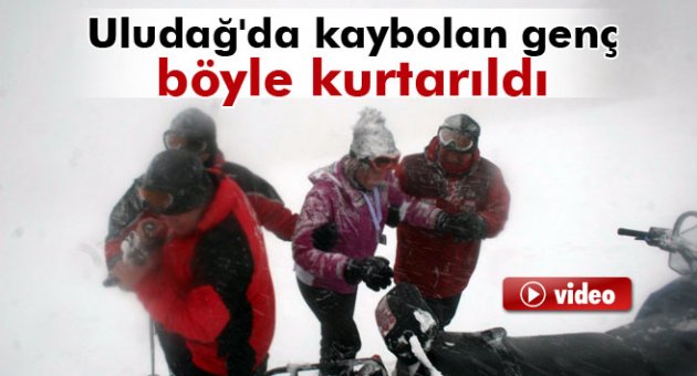 Tipi ve siste yönünü kaybeden kişi böyle kurtarıldı