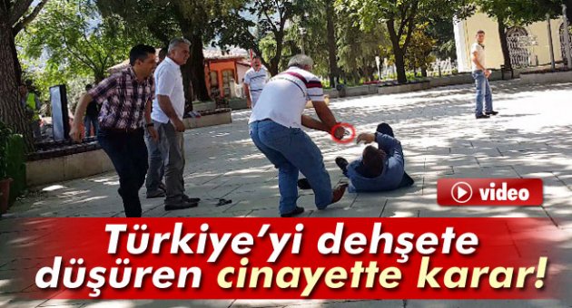 Tophane cinayetinde karar!