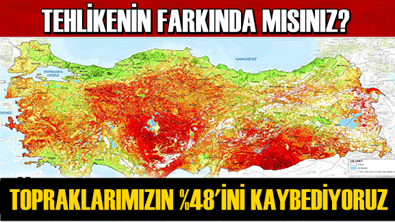 Topraklarımızın Yüzde 48'ini Kaybediyoruz