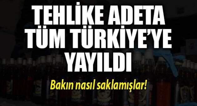 Trabzon'da sahte içki operasyonu