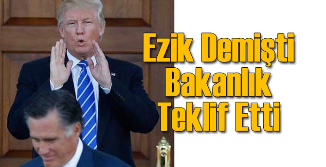Trump Ezik Dediği İsme BakanlıK Teklifi Götürdü