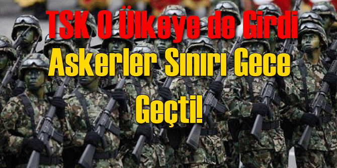 TSK  600 Askerle O Ülkeye de Girdi