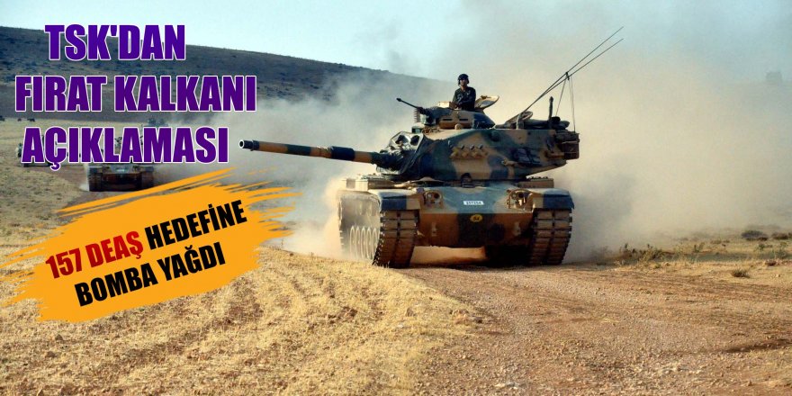 TSK&#039;dan Fırat Kalkanı açıklaması