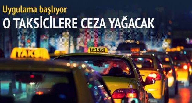 Turisti üzen taksiciye ceza