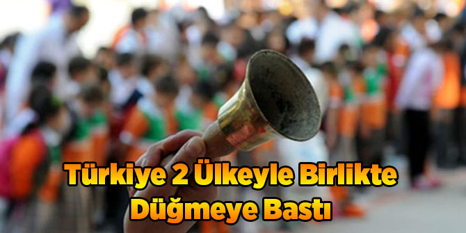 Türkiye 2 Ülkeyle Birlikte Düğmeye Bastı