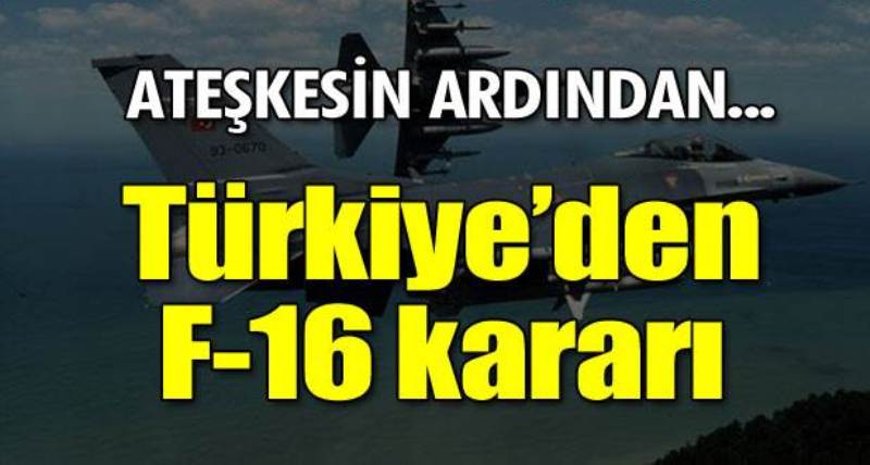 Türkiye'den F-16 kararı