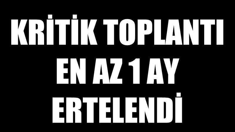 Türkiye - Avrupa Birliği Toplantısında 1 Ay Erteleme Kararı