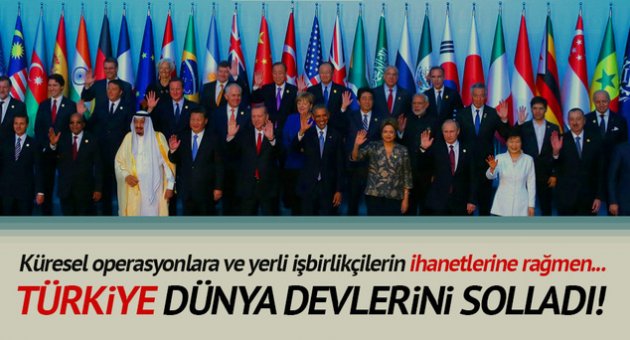 Türkiye, büyümede G20 dördüncüsü