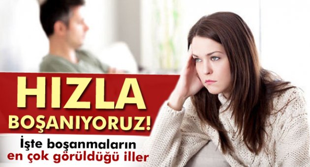 Türkiye hızla boşanıyor