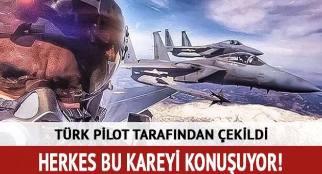 Türk pilotun Suudi pilotlarla selfie'si