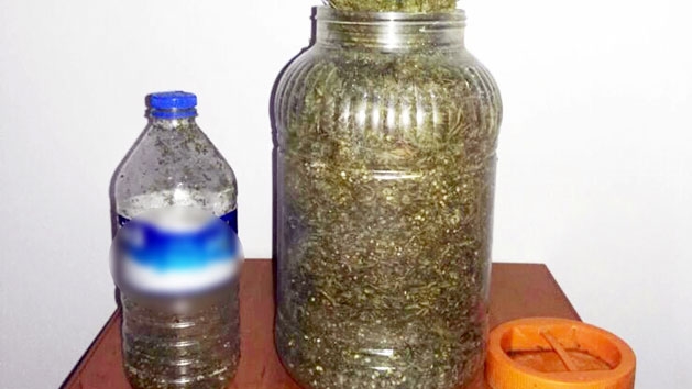 Turşu Bidonundan Uyuşturucu Madde Çıktı