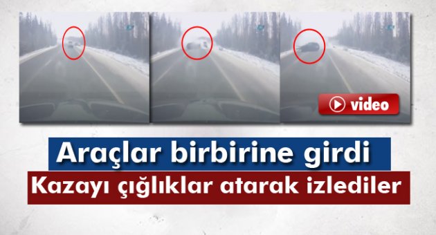 Üç araç birbirine girdi: 7 yaralı