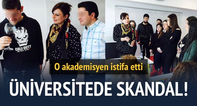 Üniversitedeki skandal istifayla sonuçlandı