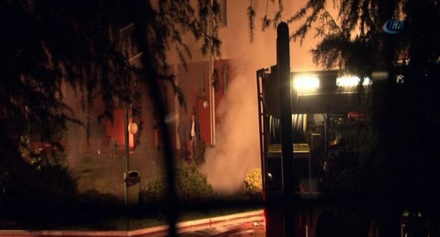 Üniversitede yangın paniği!