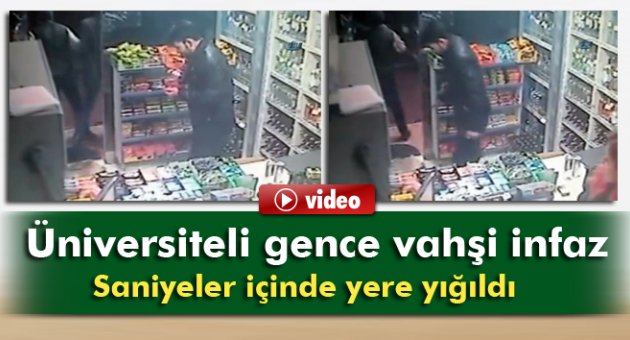 Üniversiteli gence vahşi infaz kamerada