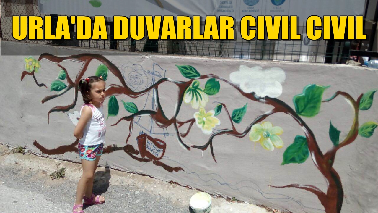 Urla'da Duvarlar Cıvıl Cıvıl Oldu