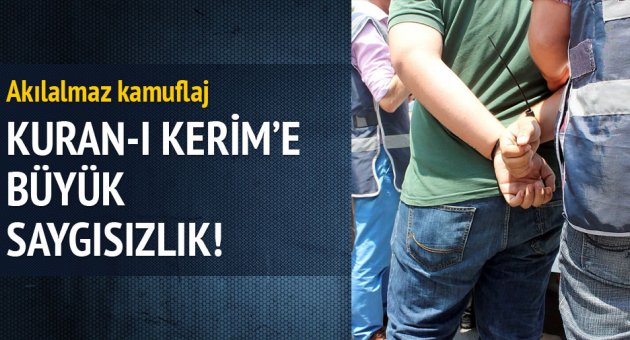 Uyuşturucuyu Kuran-ı Kerim’in arasına saklanmışlar