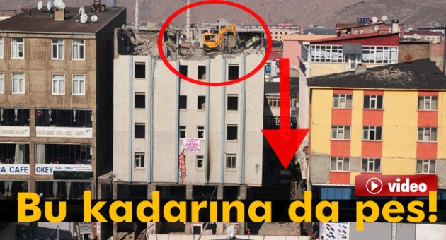 Van'daki tehlikeli yıkım bu kadarına da pes dedirtti!