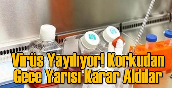 Virüs Yayılıyor! Korkudan Gece Yarısı Karar Aldılar