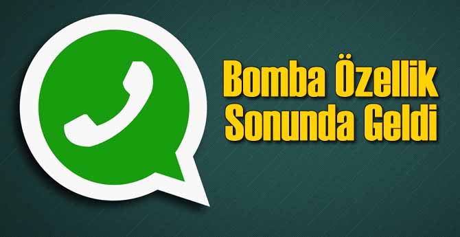 WhatsApp'a O Özellik En Sonunda Geldi