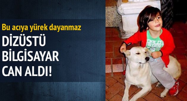 Yanan bilgisayarın dumanından ölen minik Burak toprağa verildi