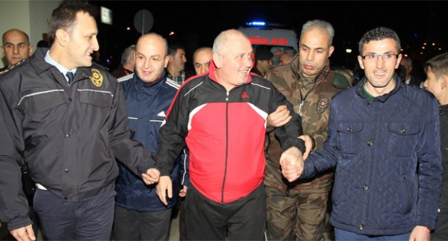 Yaralı polise Samsun'da coşkulu karşılama