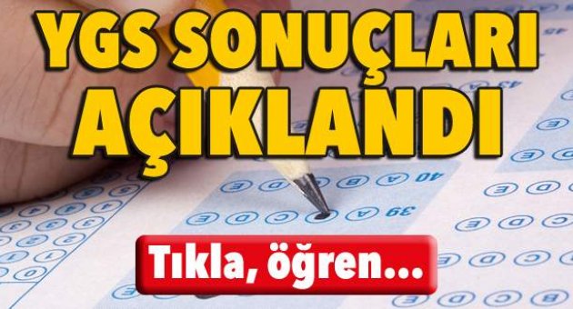 YGS sonuçları açıklandı! Tıkla öğren