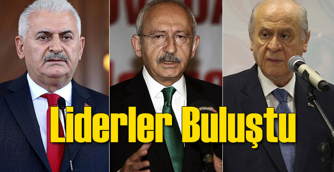 Yıldırım,  Kılıçdaroğlu ve Bahçeli Buluştu
