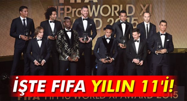 Yılın 11'i ödülünü Eto'o verdi