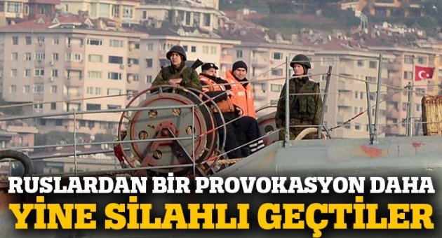 Yine silahlı geçtiler!