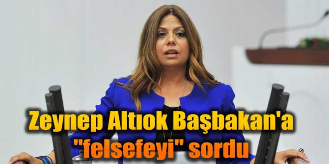 Zeynep Altıok Başbakan'a felsefeyi sordu