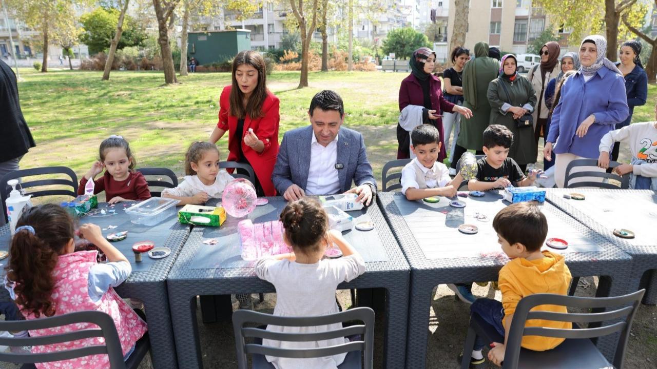 Başkan Önal, çocuklar ve annelerle doğa için buluştu