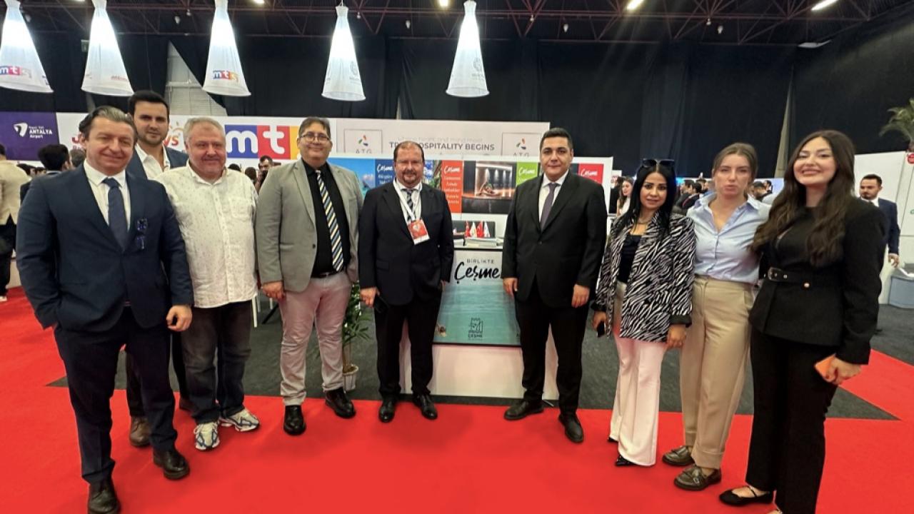 Çeşme, Uluslararası Antalya Turizm Fuarı’nda yoğun ilgi gördü