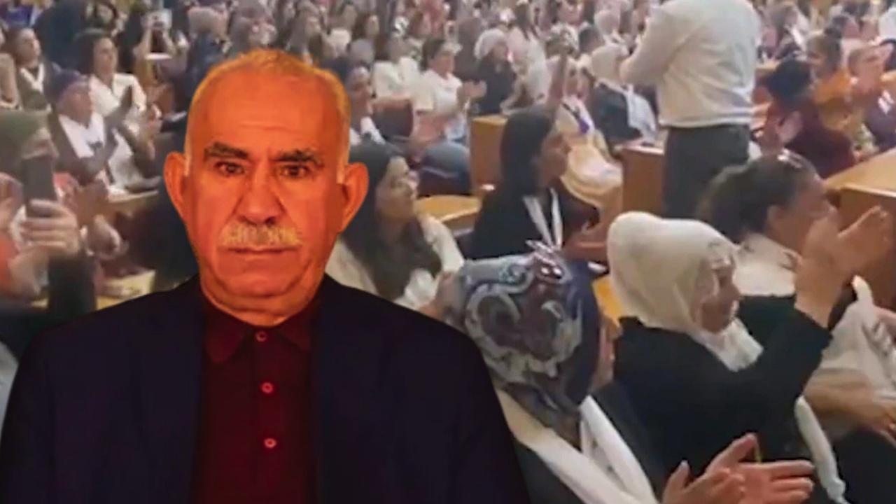 Meclis&#039;te utanç anları! DEM grubunda &#039;APO&#039; sloganları