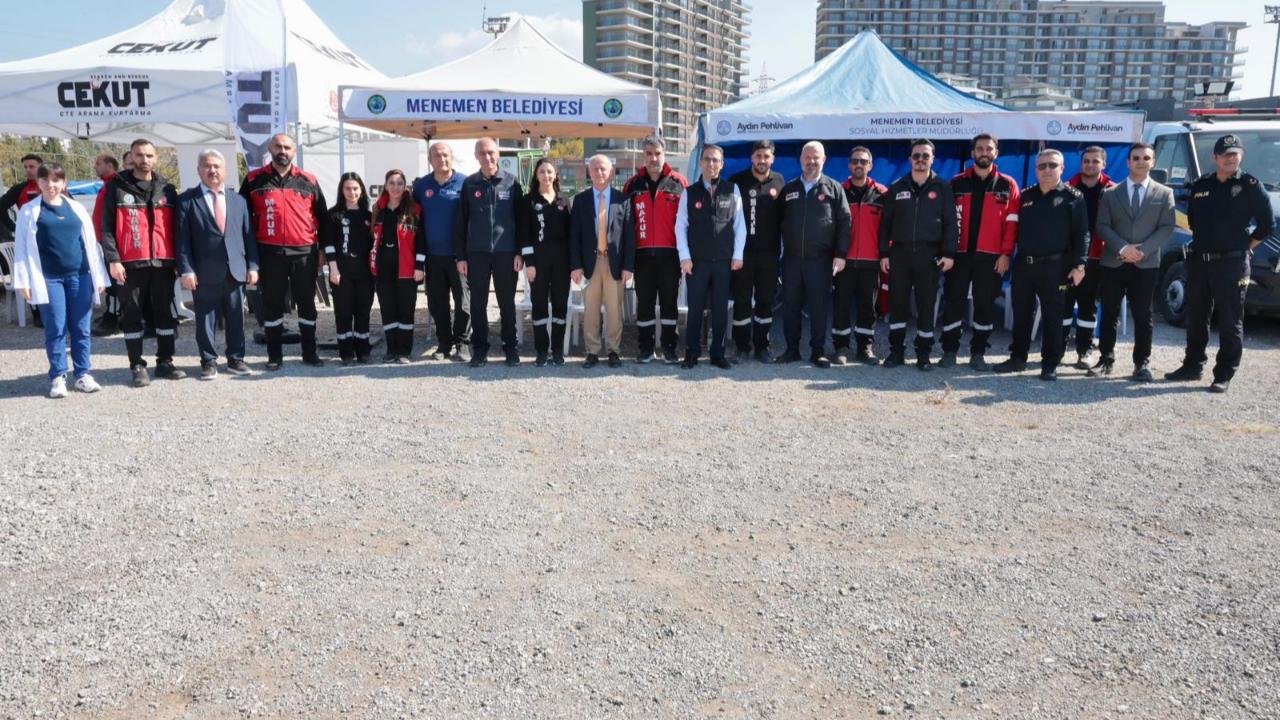 Menemen&#039;de dev tatbikat!