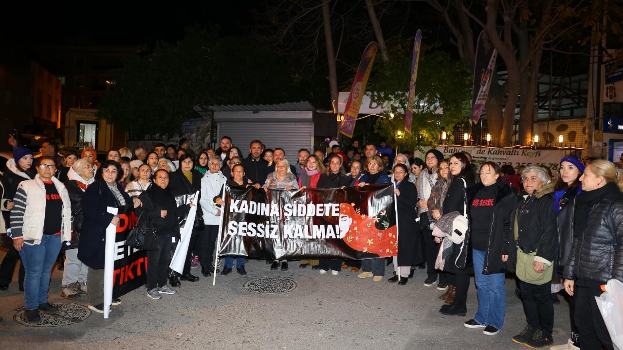 Başkan Kınay, Kadına Şiddete Karşı 24 Saat Nöbet Tutacak