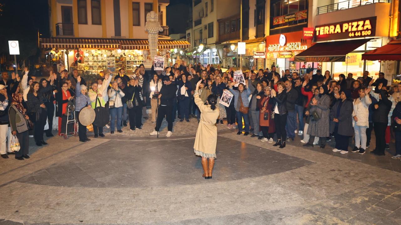 Efes Selçuk erkek şiddetine karşı ses yükseltti