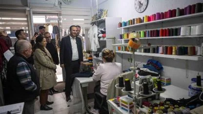 Başkan Eşki Çamdibi’nde saha mesaisinde