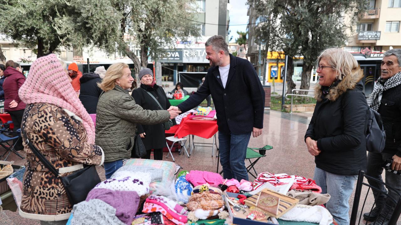 Buca’da dayanışma ve alışveriş bir arada
